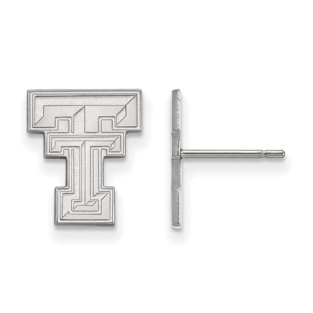 Sterling Silver Texas Tech University Small Post Earrings